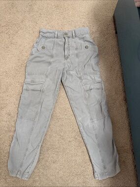 Agolde Light Gray Cargo Pants